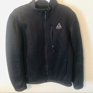 Men’s thick black coat